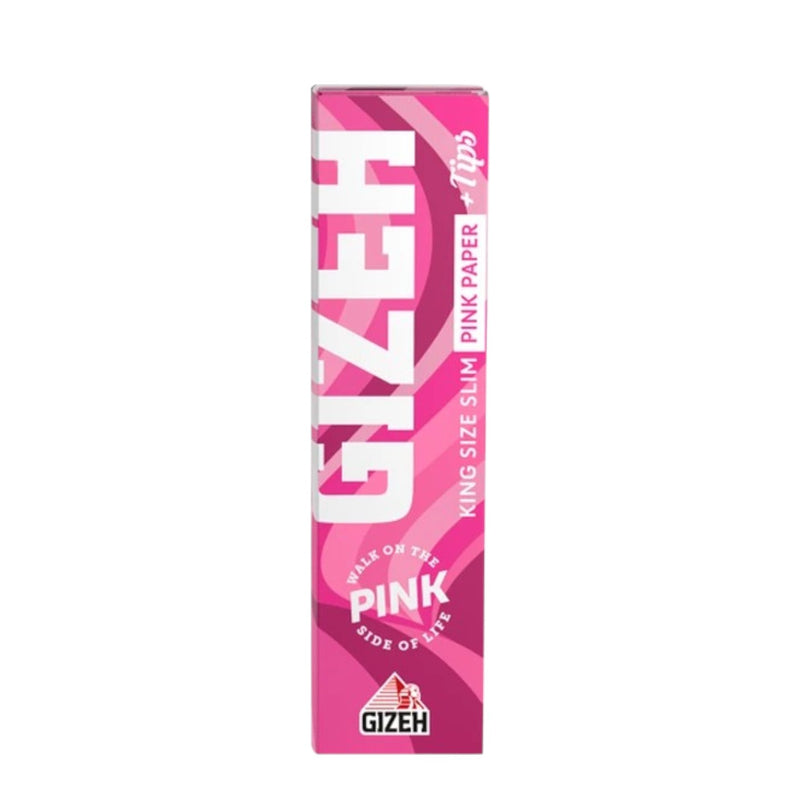 Gizeh Pink King Size Slim + Tips 34 Blatt