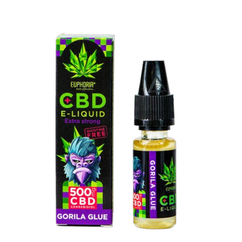 Euphoria CBD E-Liquid Extra Strong (500 mg) - Gorila Glue