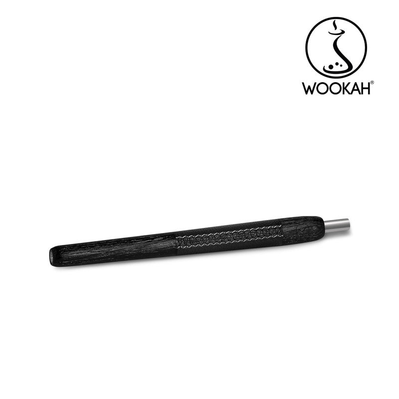Wookah Holzmundstück Nox Schwarz Leder