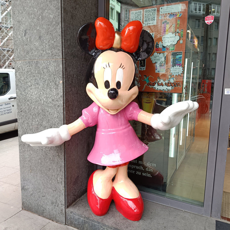GDH Lebensgroße Minnieo Mouse Statue in Originalfarben - Exklusive Sammleredition, 180cm