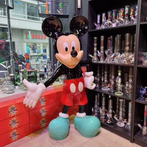 GDH Lebensgroße Mickeyo Mouse Statue in Originalfarben - Limitierte Auflage, 180cm