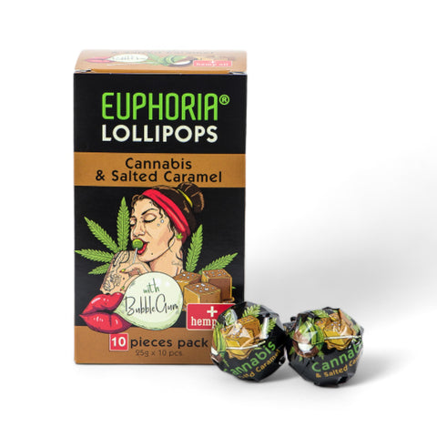 Euphoria Cannabis Lollipops 10 Stk. Packung