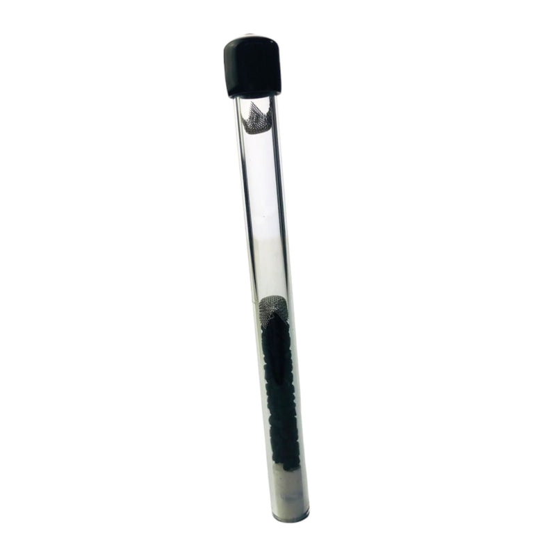 Active Tube Glas Pipe mit Aktivkohle transp