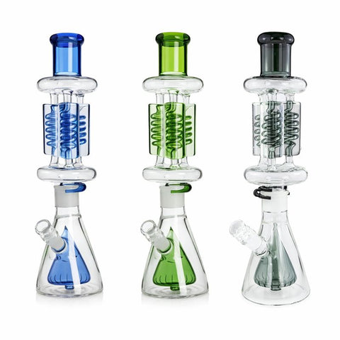 GDH Triple Freezable Coil Beaker Bong
