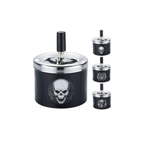 Champ Push Ashtray Black
