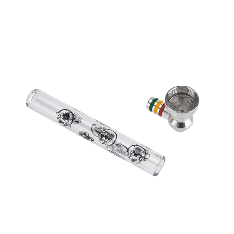 GDH Cosmos & Leaf Glass Pipe 9 CM
