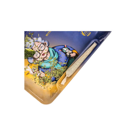 Granny's Exclusive Rolling Tray aus Metall 20,5 x 14,5