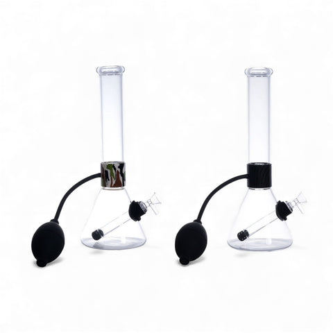 GDH Glas Bong mit manueller Zug- und Rauchkontrolle