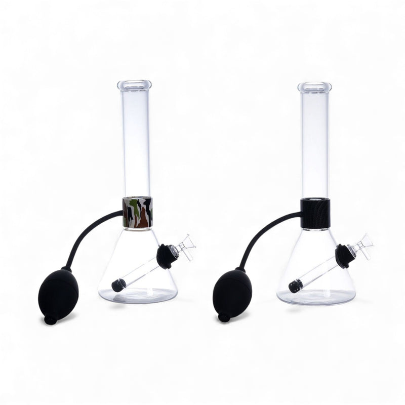 GDH Glas Bong mit manueller Zug- und Rauchkontrolle