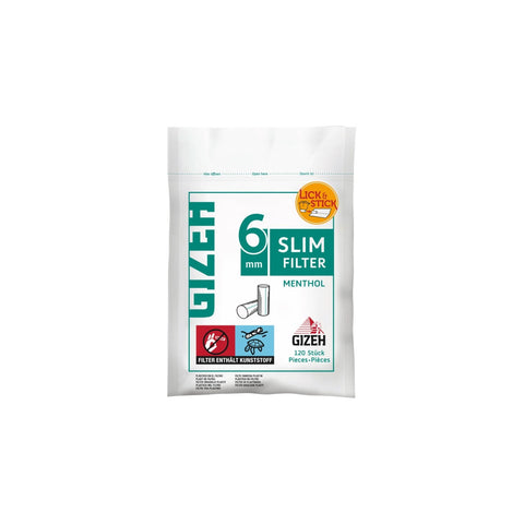 Gizeh 6mm Slim Filter Menthol