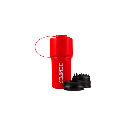 Hemper Keeper 3-in-1 Kräuter mühle + Aufbewahrungssystem mit Geruschsdichter Aufbewahrung
