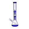 GDH Doppelbaum Percolator 16 Arm Beaker Bong 5mm 14Zoll Blau