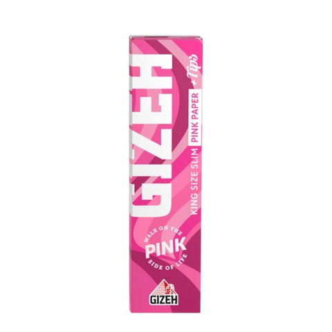 Gizeh Pink King Size Slim + Tips 34 Blatt