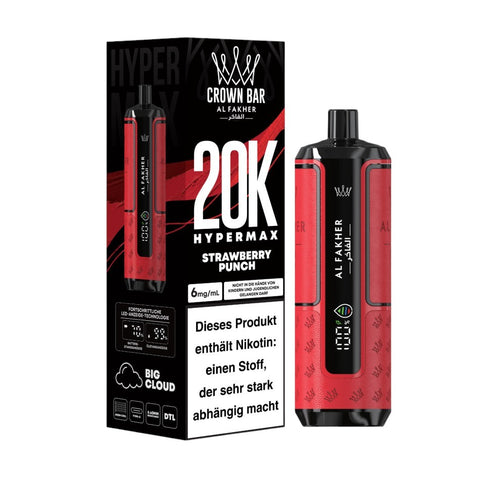Al Fakher 20K Hypermax Vape 2ml + Pod 210ml Al Fakher 20K Hypermax Vape 2ml + Pod 210ml