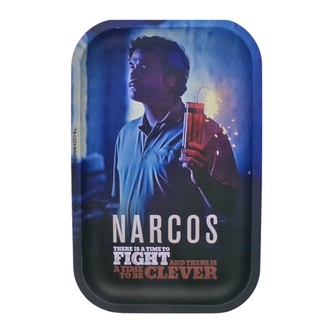 Narcos Metal Rolling Tray Pablo Medium