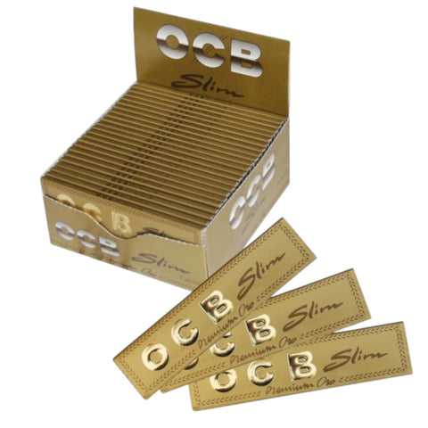 OCB Gold Slim Rolling Papers