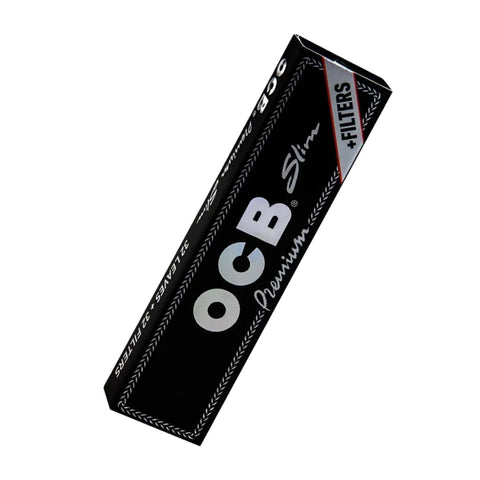 OCB Long Black Paper King Size Slim + Tips