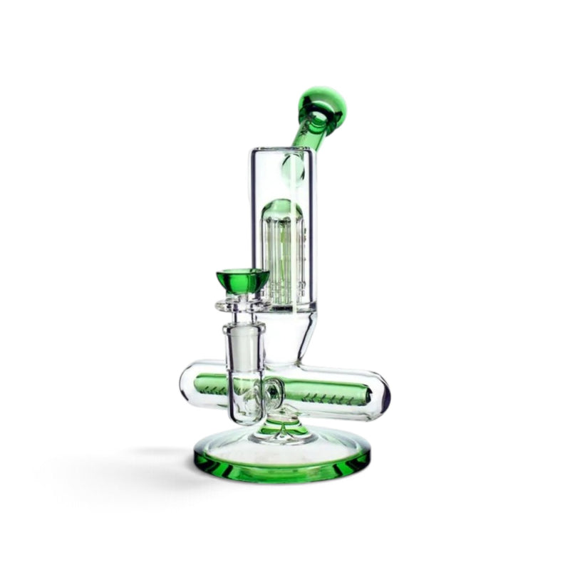 GDH 8" Double Perc Mini Bong Bubbler - Image 2