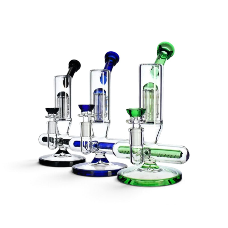 GDH 8" Double Perc Mini Bong Bubbler