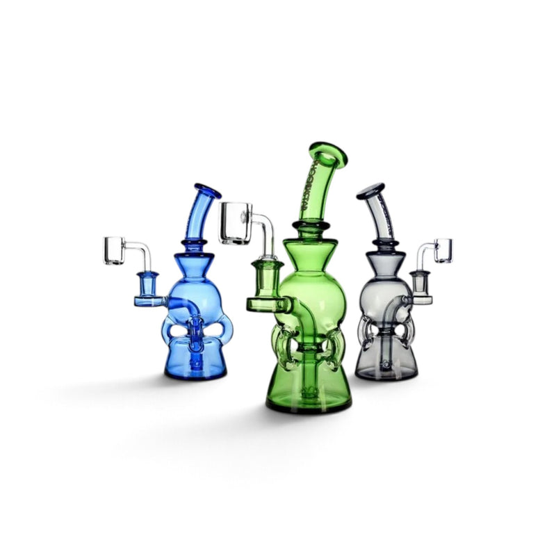 GDH 7" 4-Arm Recycler Dab Rig with Dual chamber