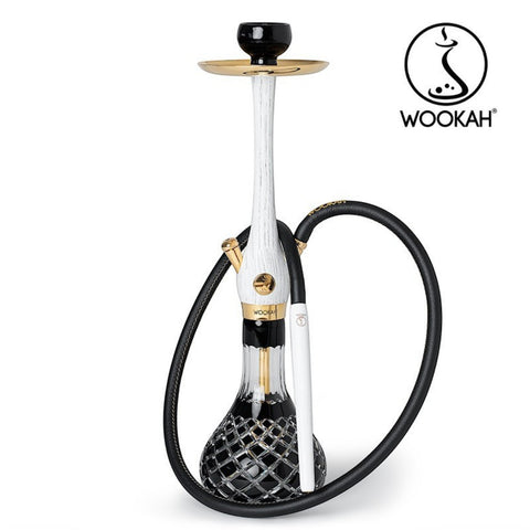24K Gold-Plated WOOKAH Check Black White Nox Set
