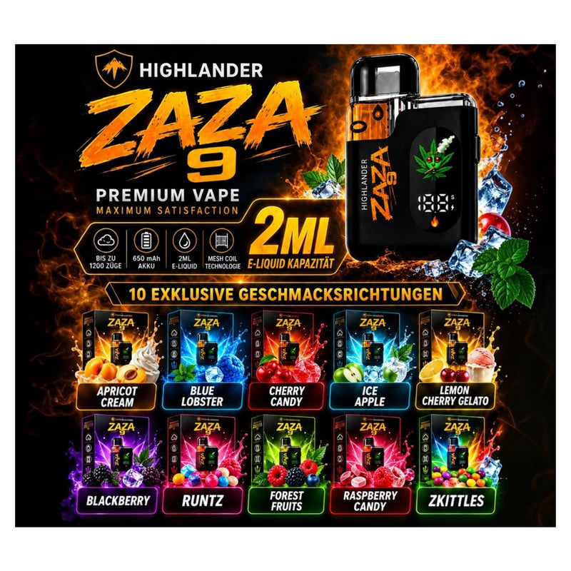 Highlander ZAZA 9 Vape 2ml