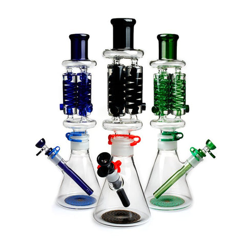 GDH Triple Freezable Coil Beaker Bong