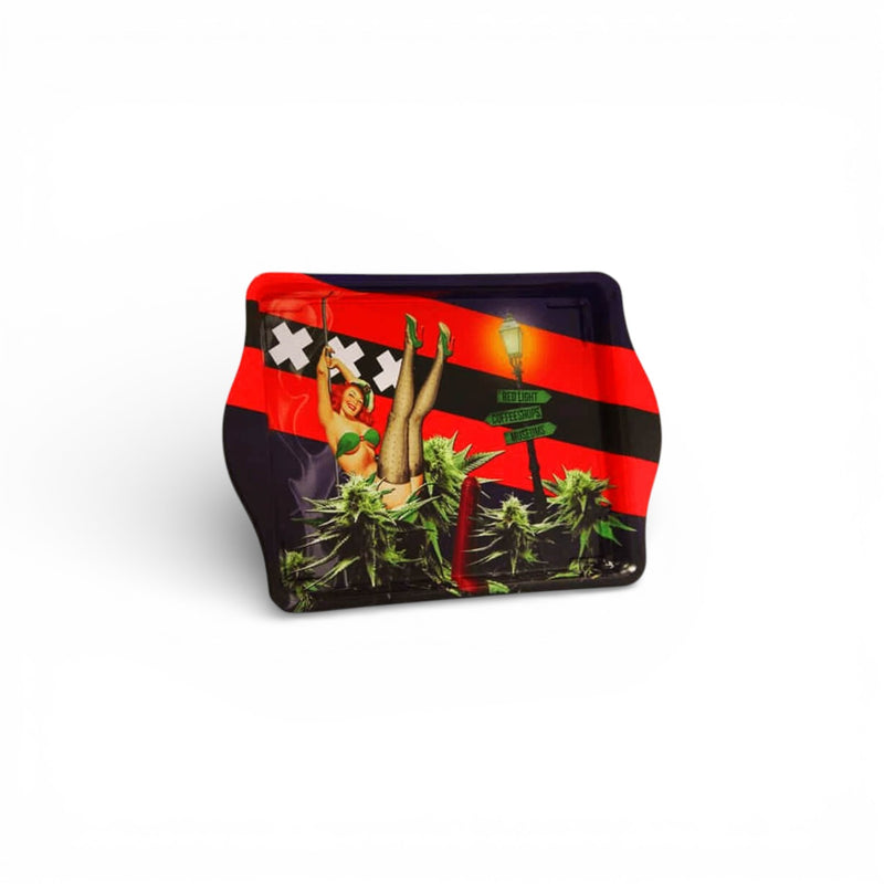 Old School 50s Small Metal Rolling Tray