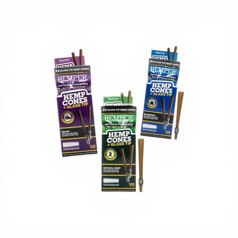 Pre-Rolled 2PK King Size Glass Tipped Hemp Rolls