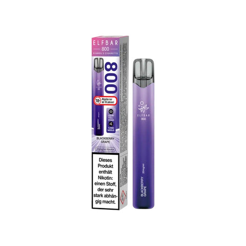 Elfbar 800 Einweg E-Zigarette 20mg, 2ml