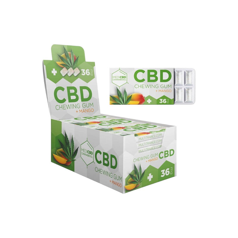 MediCBD Cannabis Chewingums Mango 36mg CBD