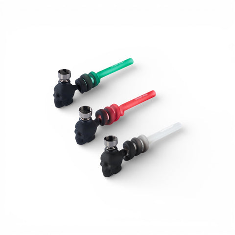 Champ High Skull Head Glass Pipe