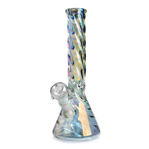 GDH Holografische Regenbogen Spiral Glasbong