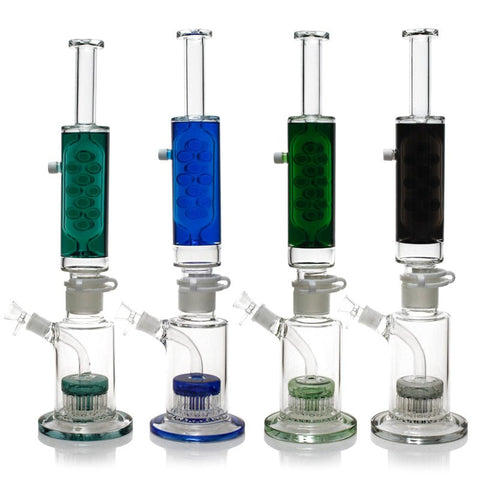 GDH Mixed Color Glycerin Coil Freezable Glassbong