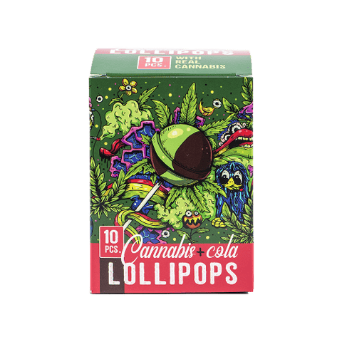 Cannabis Lollipops Cannabis + Cola 10pcs