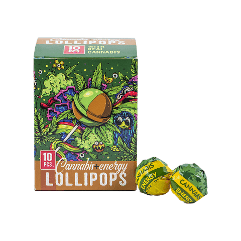 Cannabis Lollipops Cannabis + Energy 10pcs